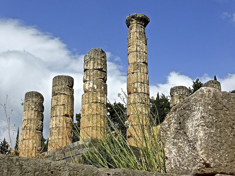 Vier römische Säulen 