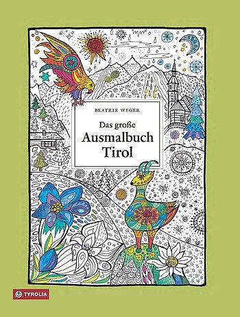 Titelbild: Das große Ausmalbuch Tirol